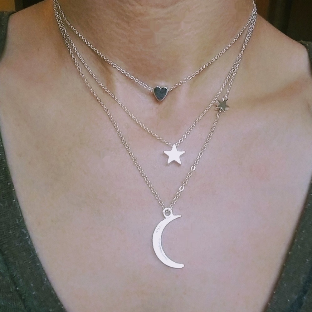Silver necklace bundle